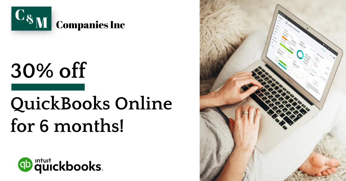 Banner for 30% off QuickBooks Online subscription